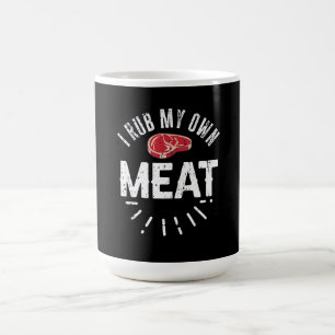 Caneca Mágica Piada Engraçado CHURRASCO de Chef Esfregar Minha P