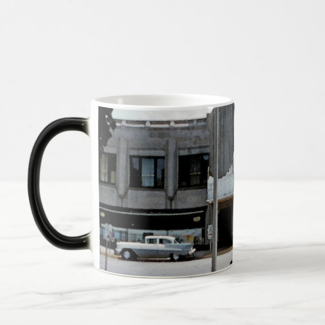 Caneca Mágica Pickwick Movie Theater Park Ridge Watercolor Art (Esquerda)