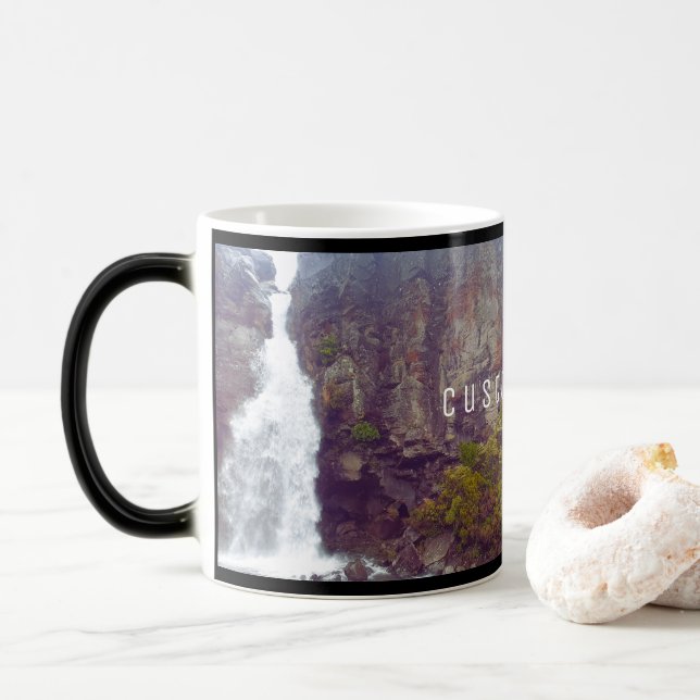 CANECA MÁGICA PICTURESQUE ALPINE WATERFALL SCENT FOTO KIWI NZ (Com Donut)