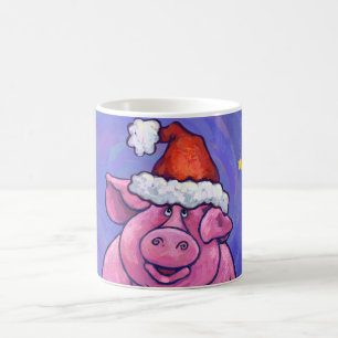 Caneca Mágica Pig Christmas