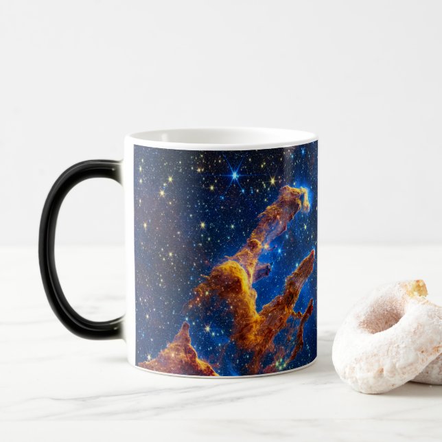 Caneca Mágica Pilares da Criação - Astronomia James Webb NIRCam (Com Donut)