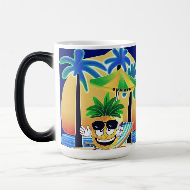 CANECA MÁGICA PINEAPPLE ON THE BEACH (Esquerda)