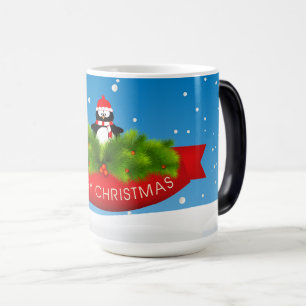 Caneca Mágica Pinguim do Feliz Natal