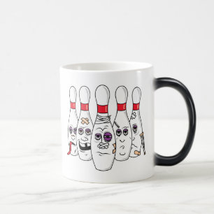 Caneca Mágica Pinheiros de Boliche Feridos Engraçados
