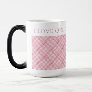 Caneca Mágica PINK CHECK QUILT Tall Morphing Mug