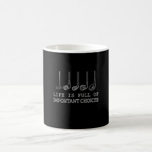 Caneca Mágica Pista de Golfe A Vida É Cheio De Escolhas Importa