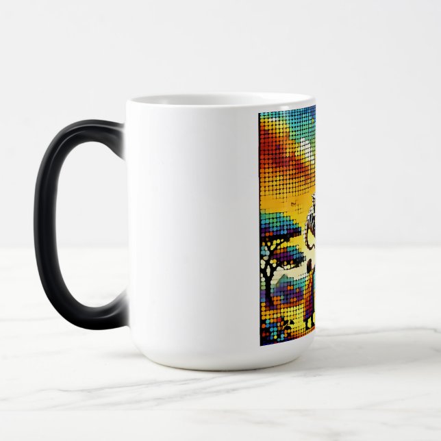 Caneca Mágica pixelated image of a dragon trainer (Esquerda)