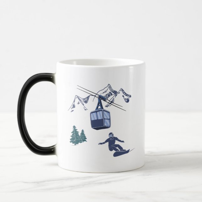 Caneca Mágica Poder do Snowboarder para o Servidor de Esqui do P (Esquerda)