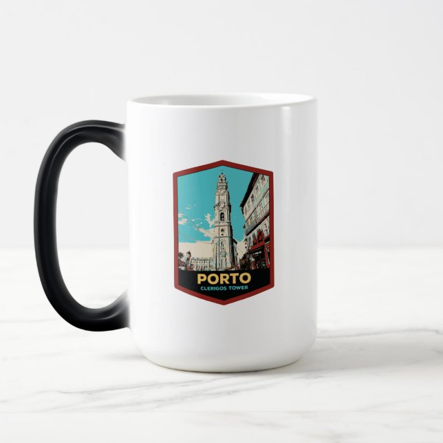 Caneca Mágica Portugal, cidade do Porto, torre Clerigos (Esquerda)