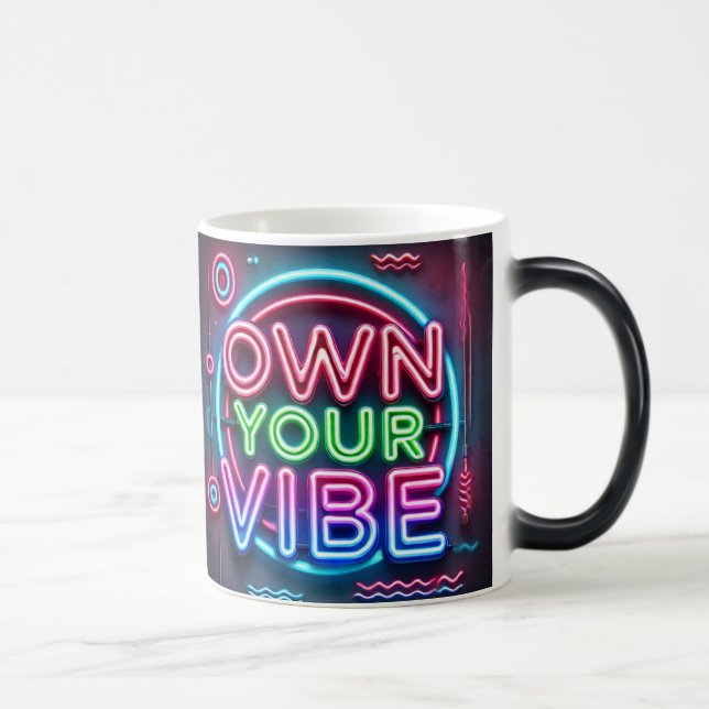 Caneca Mágica Possuir a sua vibração - Neon Morphing Mug (Direita)