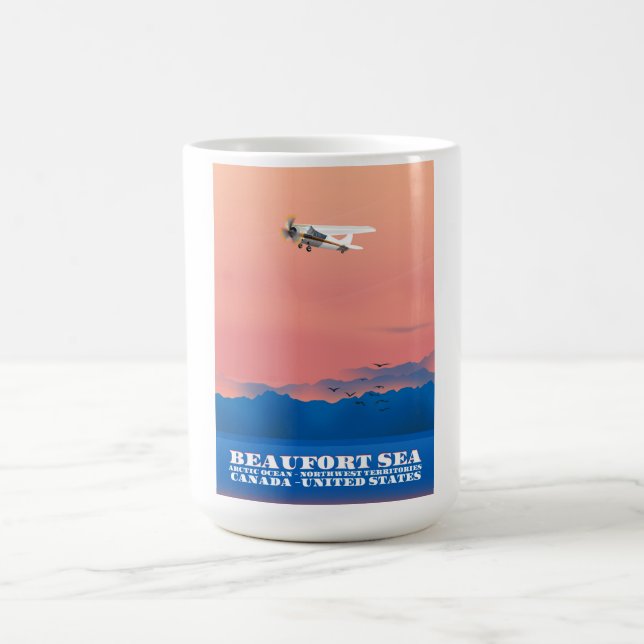 Caneca Mágica Poster de viagens Beaufort Sea Canadá EUA (Center)