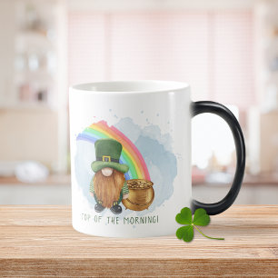 Caneca Mágica Pote de Ouro do Gnomo Irlandês Dia de São Patrício