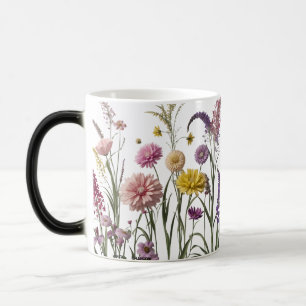 Caneca Mágica Prado de Flor Selvagem - Flores Coloridas Morphing