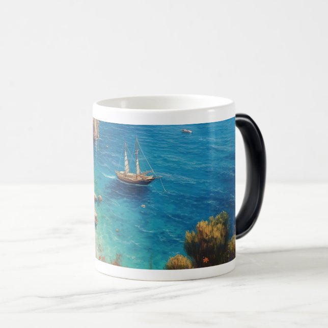 Caneca Mágica Praia na Grécia (Frente Esquerda)