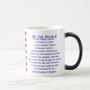 Caneca Mágica Preâmbulo da Constituição Flag Mug