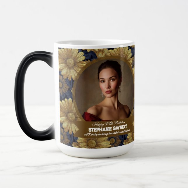 Caneca Mágica Presente de 70º aniversário da Margarida Fofa para (Esquerda)