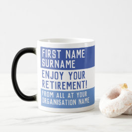 Caneca Mágica Presente de aposentadoria dos colegas de trabalho.