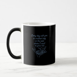 Caneca Mágica Presente de Citação Romântica para Casais e Aniver