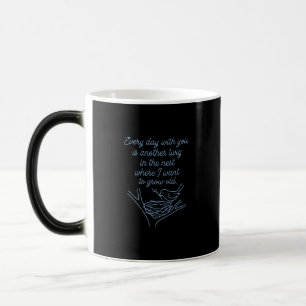 Caneca Mágica Presente de Citação Romântica para Casais e Aniver