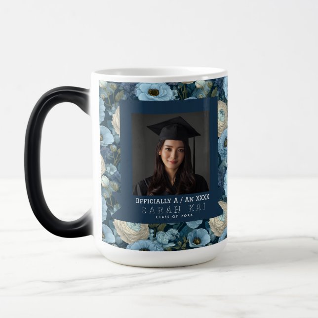 Caneca Mágica Presente de Flor de Ranunculus na Moda para Ele Fo (Esquerda)