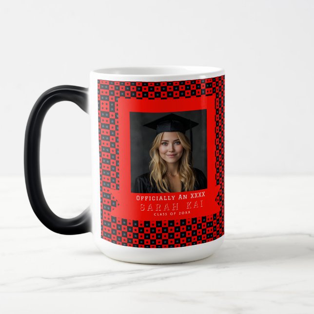 Caneca Mágica Presente de Formatura com Impressão Quadrada em Ne (Esquerda)