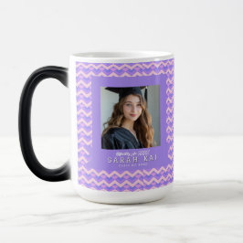 Caneca Mágica Presente de Formatura com Padrão Abstrato Clássico