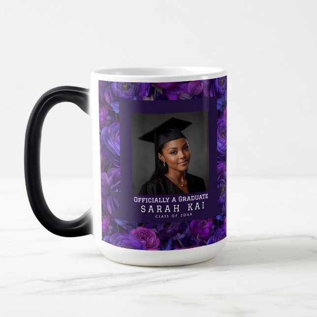 Caneca Mágica Presente de Formatura da Esposa com Impressão de R (Esquerda)