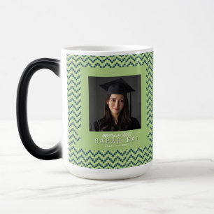 Caneca Mágica Presente de Formatura da Filha com Padrão Abstrato
