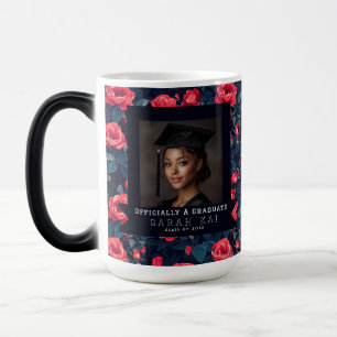 Caneca Mágica Presente de Formatura de Casamento Flor de Rosa Ún