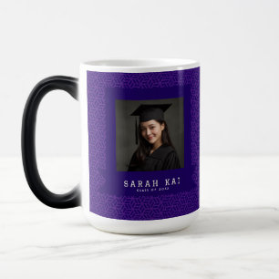 Caneca Mágica Presente de Formatura de Meninas com Padrão Hexago