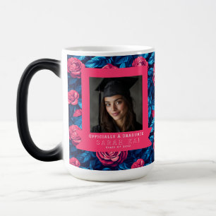 Caneca Mágica Presente de Formatura de Meninos com Padrão de Ros