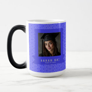 Caneca Mágica Presente de Formatura de Mulher com Padrão de Mel 