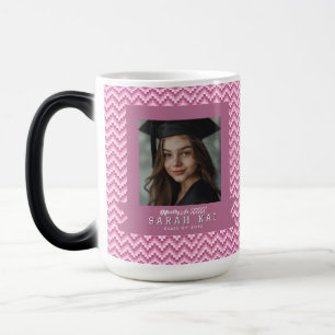 Caneca Mágica Presente de Formatura do Marido com Padrão Geométr