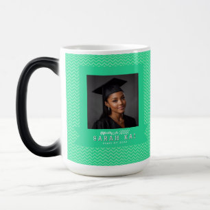 Caneca Mágica Presente de Formatura Padrão Abstrato Elegante