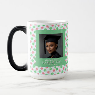 Caneca Mágica Presente de Formatura para Meninas com Padrão de F