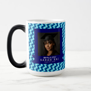 Caneca Mágica Presente de Foto com Impressão Geométrica Ousada