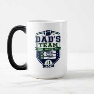 Caneca Mágica Presente de futebol personalizado do time do papai