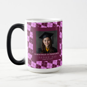 Caneca Mágica Presente de Graduação Clássico de Xadrez para Mulh