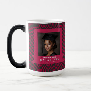 Caneca Mágica Presente de Graduação da Esposa com Estampa Zigzag