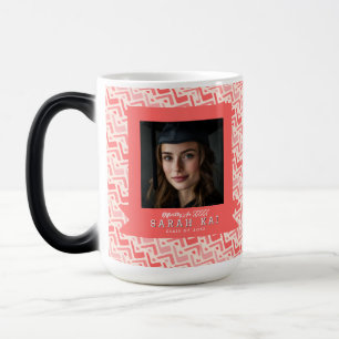 Caneca Mágica Presente de Graduação de Pai com Impressão Chevron