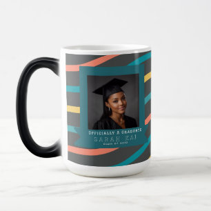 Caneca Mágica Presente de Graduação do Filho com Padrão de Listr