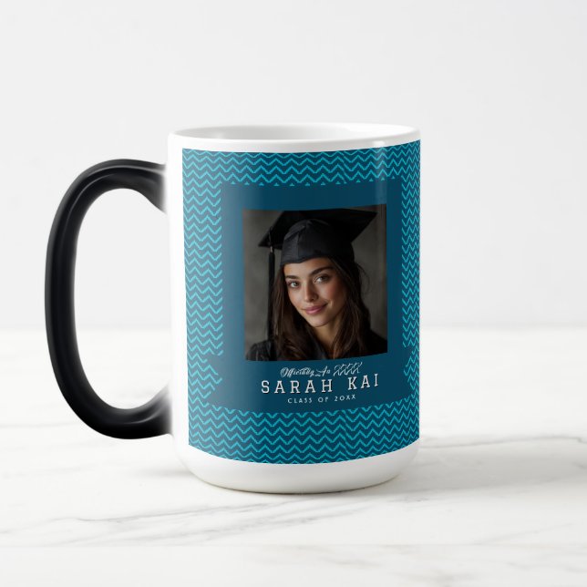 Caneca Mágica Presente de Graduação Pai com Impressão Zigzag Úni (Esquerda)