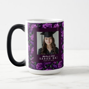 Caneca Mágica Presente de Graduação para Meninas com Padrão de C