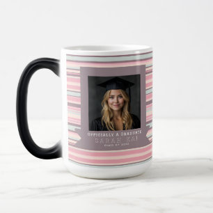 Caneca Mágica Presente de Graduação para Mulher com Padrão de Fa