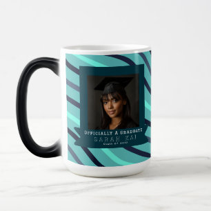 Caneca Mágica Presente de Graduação para Mulher com Padrão de Li