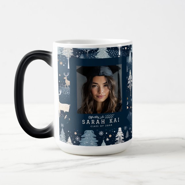 Caneca Mágica Presente de Graduação Única para Mulher com Impres (Esquerda)