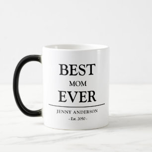 Caneca Mágica Presente de Mãe Simples Design Personalizado Melho