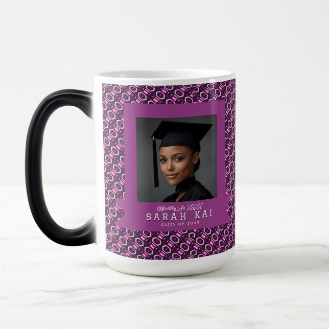 Caneca Mágica Presente de Padrão Azteca Bonito Para Ele Graduaçã (Esquerda)