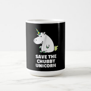 Caneca Mágica Presente do Hippo Lover Chubby Unicorn Hippo Cut