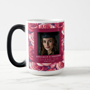 Caneca Mágica Presente Floral de Rosa Clássica para Ele Graduado
